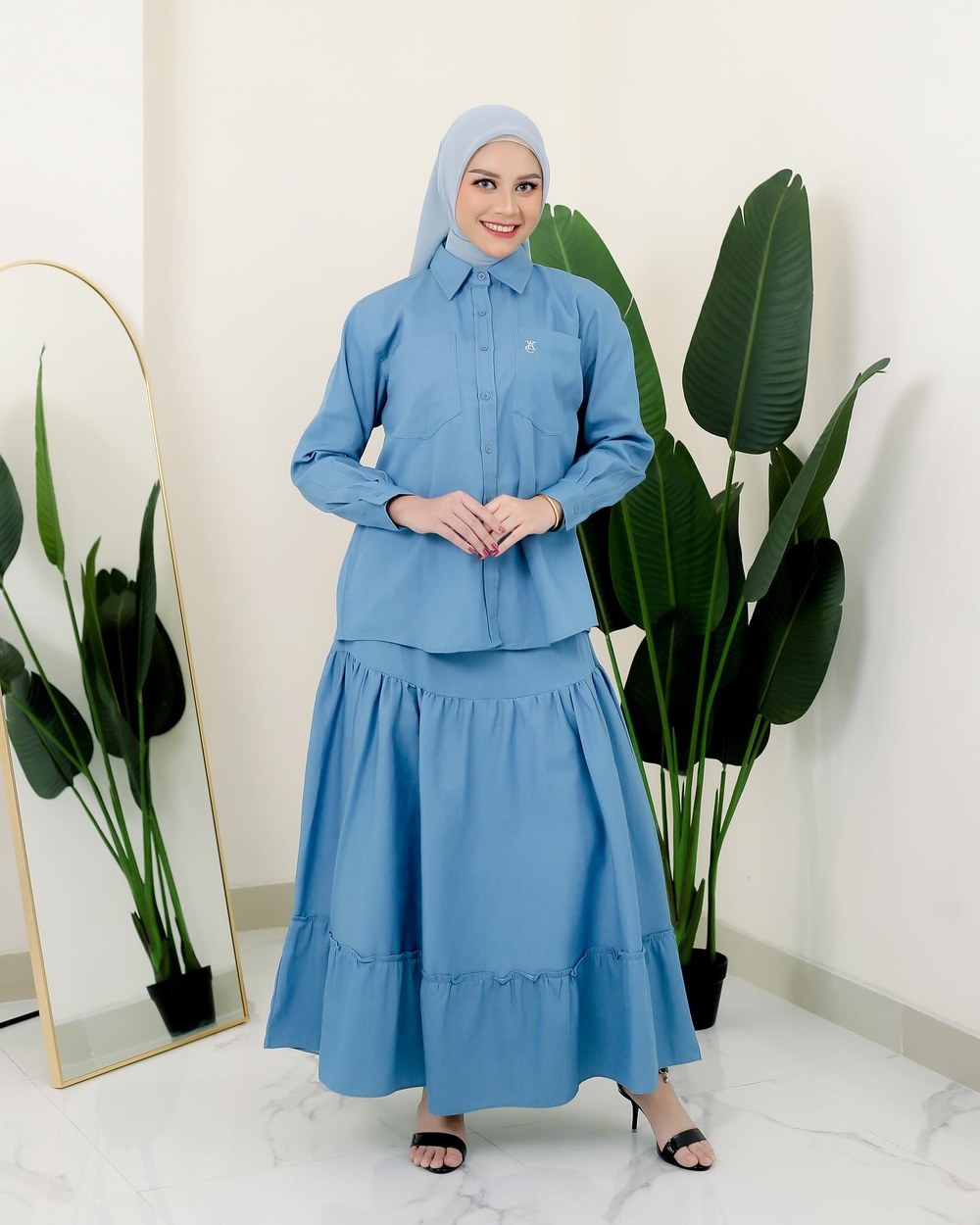 Aisyah Denim Look Set foto 3