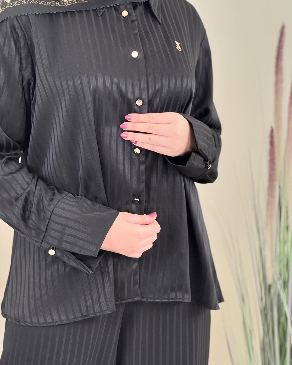 Elora Stripe Shirt Set foto 6