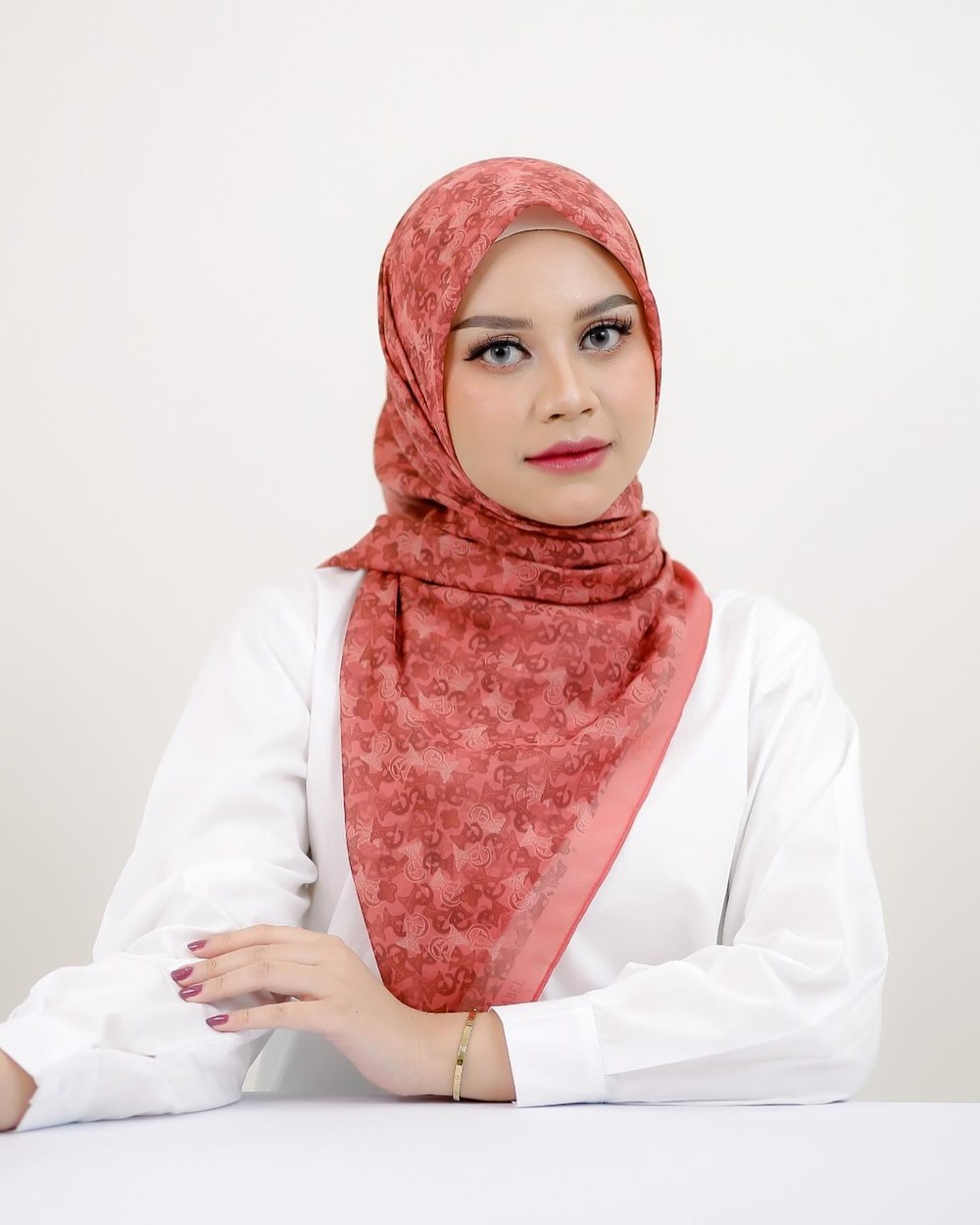 Nadira Voal Scarf Printed foto 3